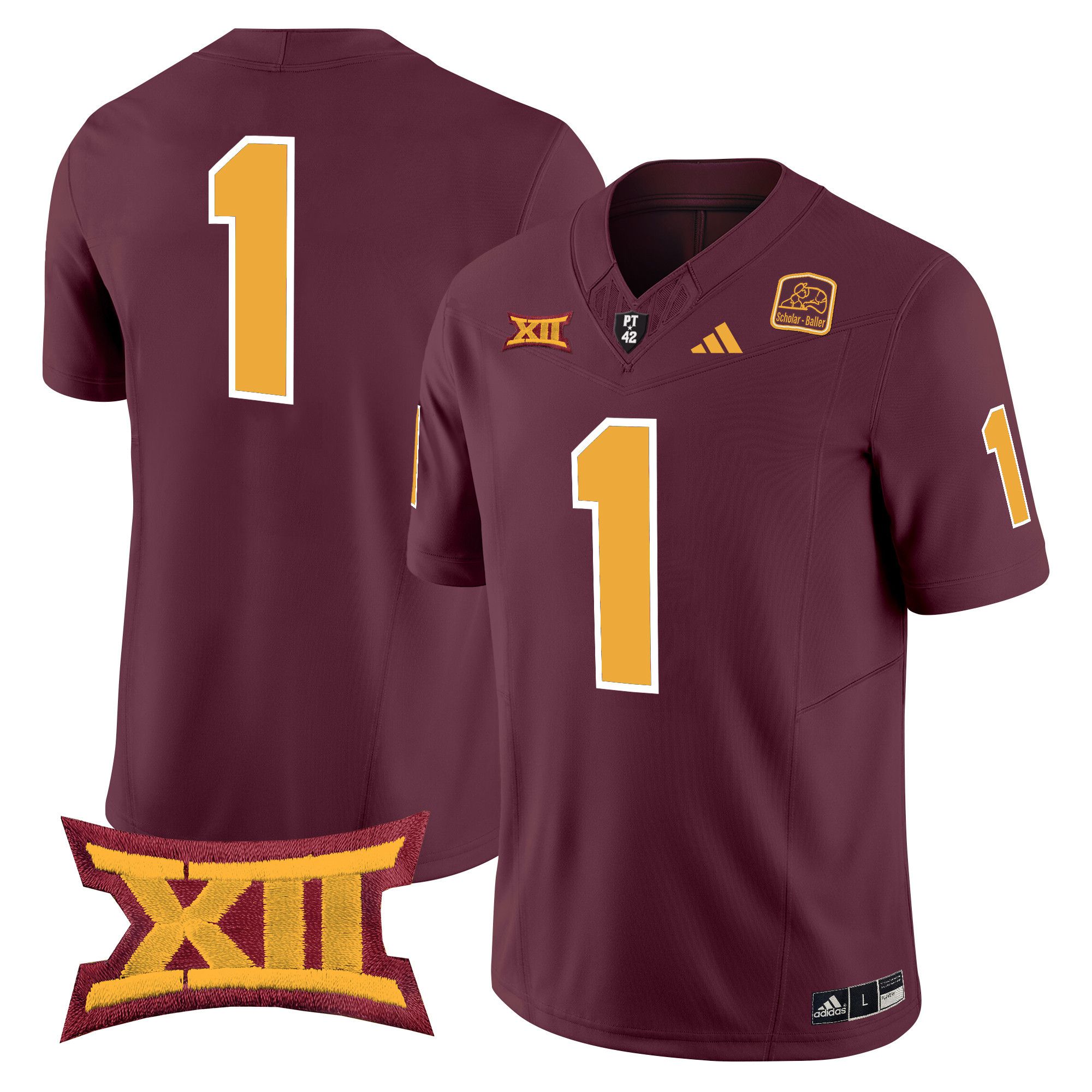 Men Arizona State Sun Devils #1 No Name Red 2024 Vapor Limited NCAA Jersey style 1->ncaa teams->NCAA Jersey